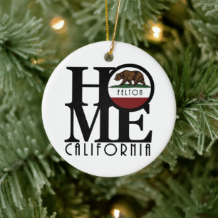 HOME Felton California Ceramic Ornament