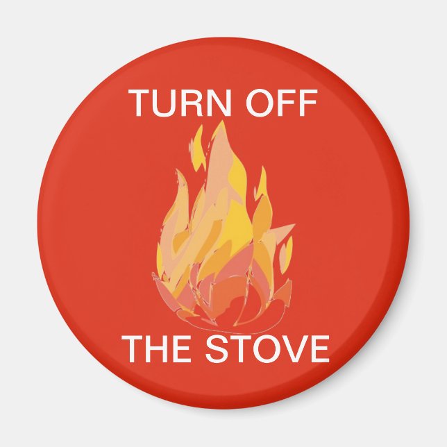 Home Fire Safety Stove Magnet (Front)