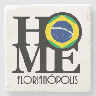 HOME Florianópolis Brazil Stone Coaster