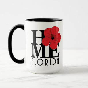 HOME Florida Red Hibiscus 15oz Mug