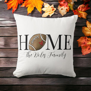 Home Football Family Name Cushion
