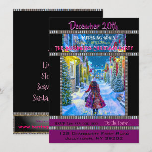 Home for Christmas Party Invitation