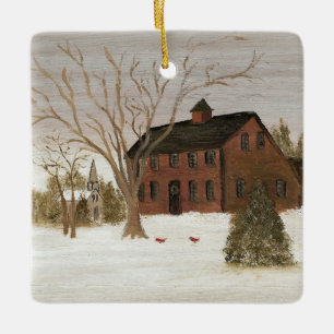 Home for Holidays Country Christmas Ceramic Tree Decoration