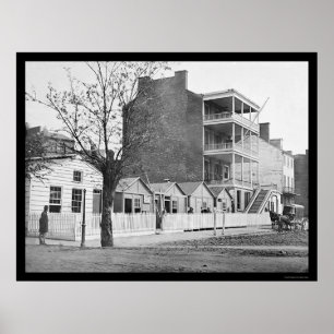 Home for Invalid Soldiers in Washington, DC 1865 Poster