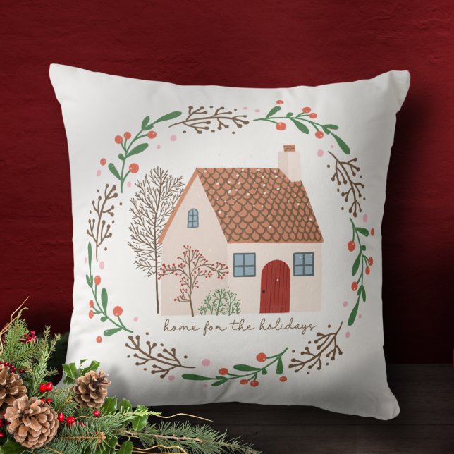Home for the Holidays Christmas Cushion (Creator Uploaded)