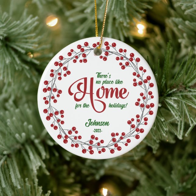 Home for the Holidays Company Logo Ceramic Ornament (Tree)