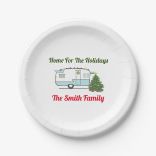 Home For The Holidays Doormat Paper Plate