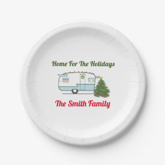 Home For The Holidays Doormat Paper Plate