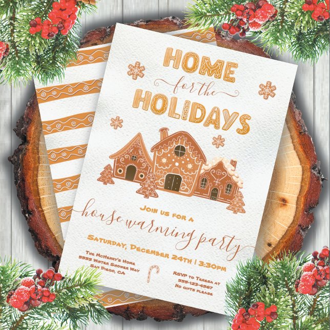 Home for the Holidays House Warming Party Invitation (Creator Uploaded)