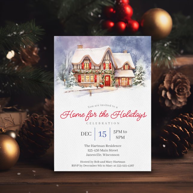 Home for the Holidays Party Invitation (Creator Uploaded)