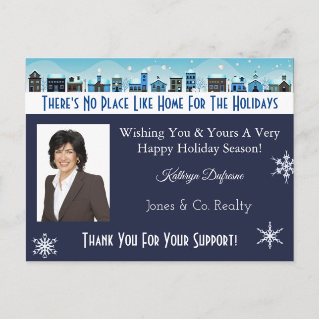 Home For The Holidays Personalised Postcard (Front)