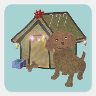 Home for the Holidays Square Sticker