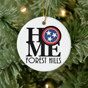 HOME Forest Hills Tennessee Ceramic Ornament