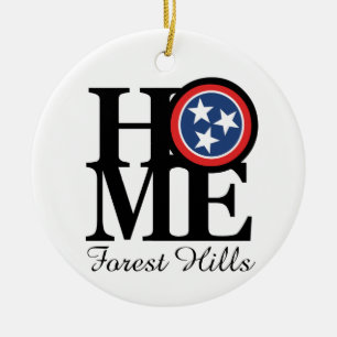 HOME Forest Hills TN Ceramic Ornament