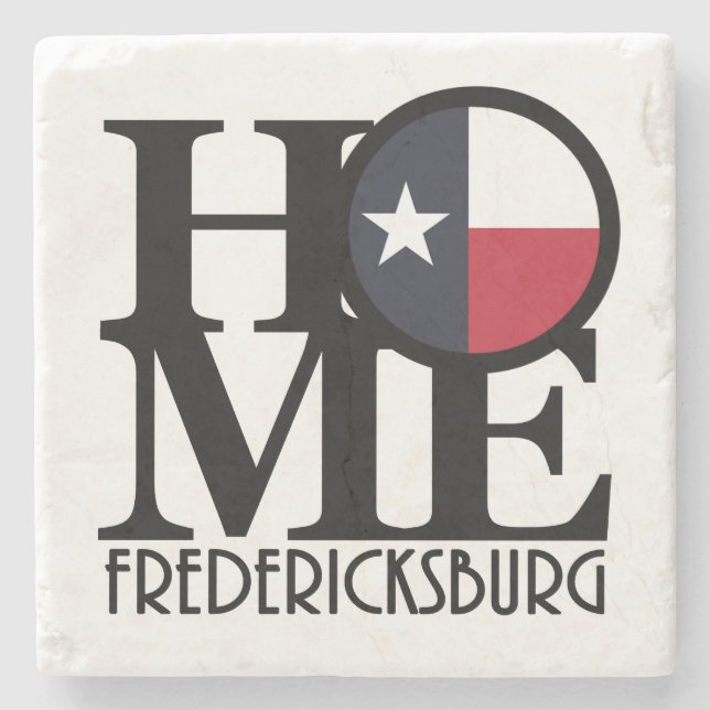 HOME Fredericksburg TX Stone Coaster (Front)
