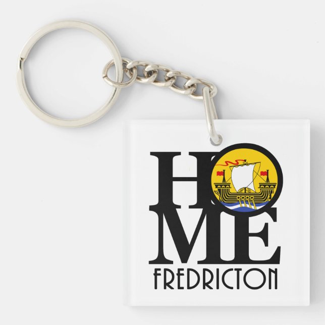 HOME Fredricton New Brunswick Key Ring (Front)
