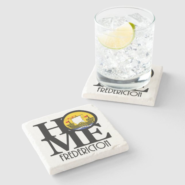 HOME Fredricton New Brunswick  Stone Coaster (Side)