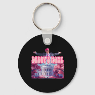 Home Funny Trump Daddys Coming Home 2024 Key Ring