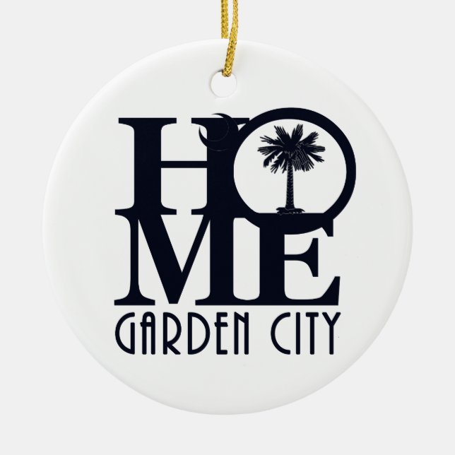 HOME Garden City Ceramic Ornament (Front)