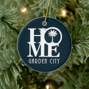 HOME Garden City SC Ceramic Ornament