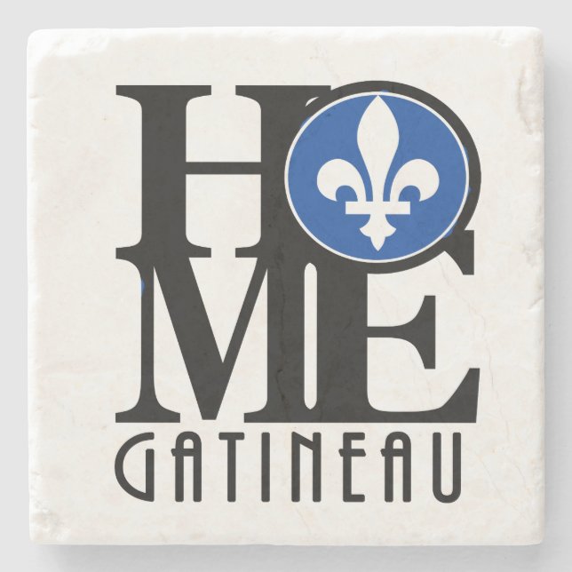 HOME Gatineau Quebec Stone Coaster (Front)