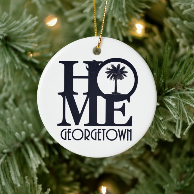 HOME Georgetown South Carolina Ceramic Ornament (Tree)
