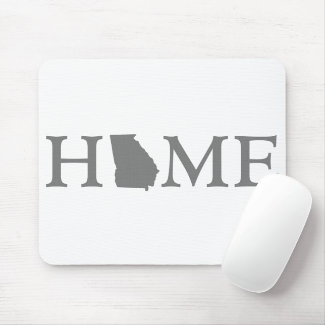 Home Georgia Shaped Letter Georgian Peach Mouse Pad (With Mouse)