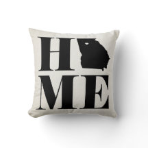 Home Georgia State Pillow CHOOSE YOUR COLOR