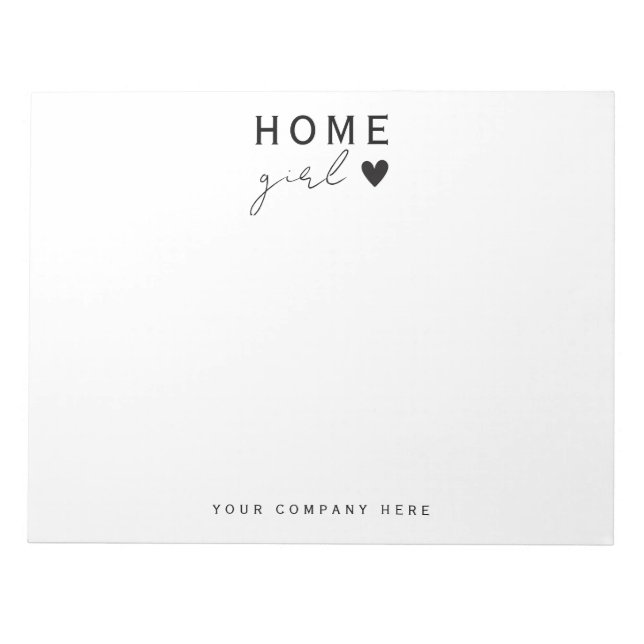 Home Girl Real Estate Notepad (Front)
