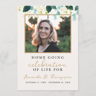 Home Going Celebration of Life Funeral Service Program