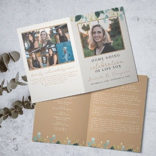 Home Going Celebration of Life Funeral Service Program