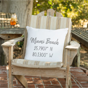 Home GPS Coordinates Longitude Latitude Miami   Cushion