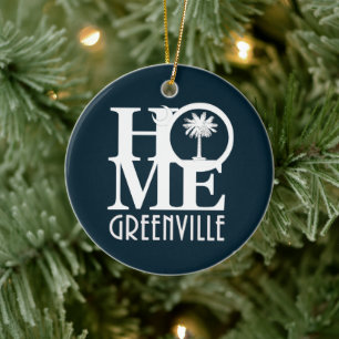 HOME Grenville South Carolina Ceramic Ornament