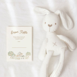 Home Grown Cutie Diaper Raffle Ticket Card