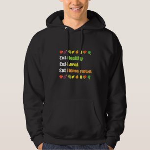 Home Grown Organic Food Design For Gardeners Local Hoodie