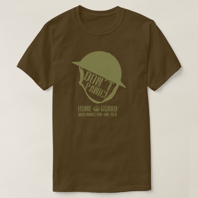 HOME GUARD TIN HAT T-Shirt (Design Front)
