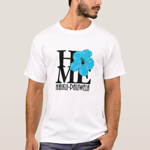 HOME Haiku-Pauwela Blue Hibiscus (front print) T-Shirt