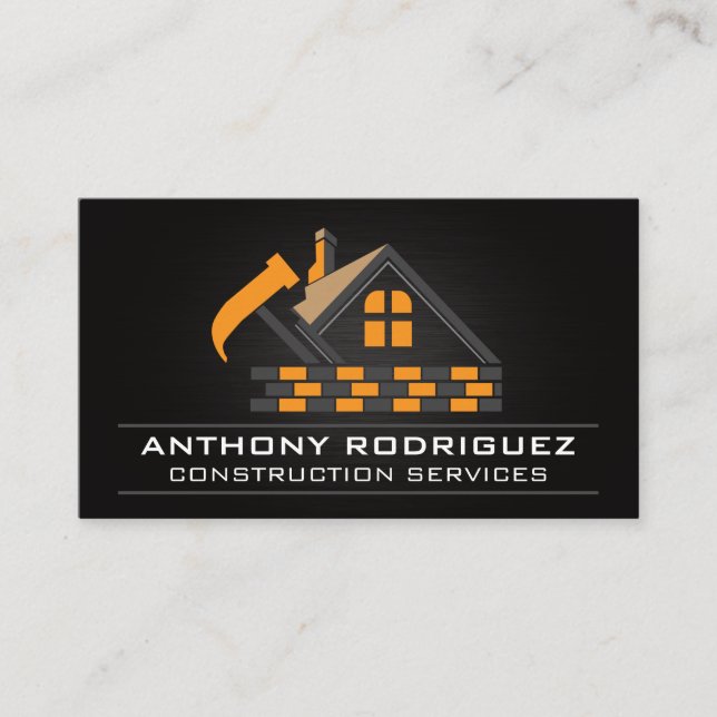Home Hammer | Bricks | Construction  Business Card (Front)