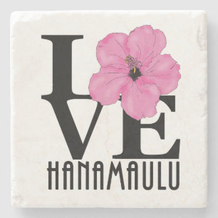 HOME Hanamaulu Hawaii Stone Coaster