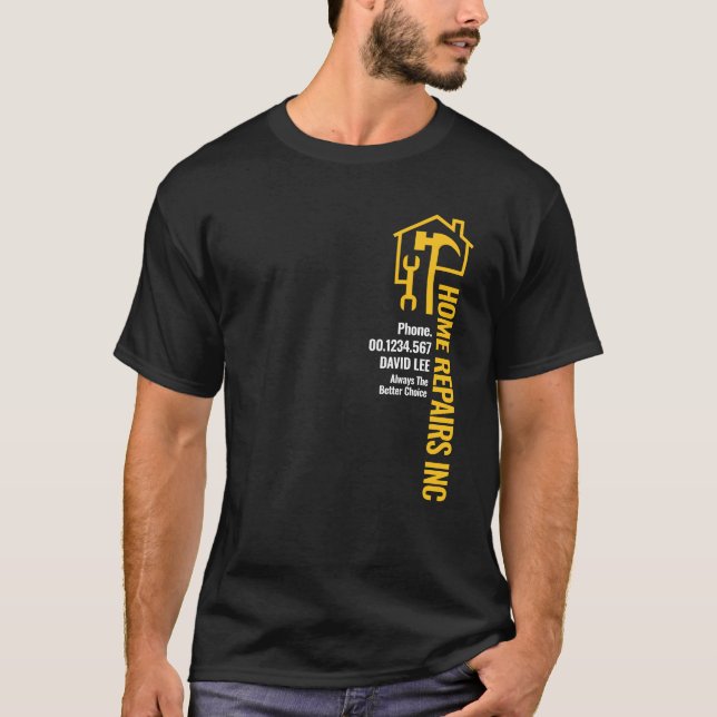 Home Handyman Tools Stripe T-Shirt (Front)