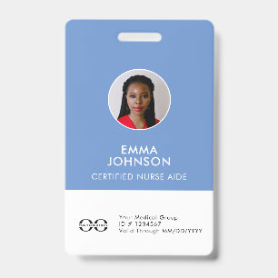 Home Health Aide Certified Nurse Aide Photo ID Badge