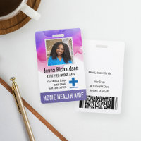 Home Health Aide / Certified Nurse Aide Photo ID