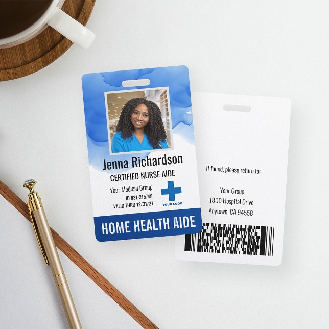 Home Health Aide / Certified Nurse Aide Photo ID Badge (Creator Uploaded)