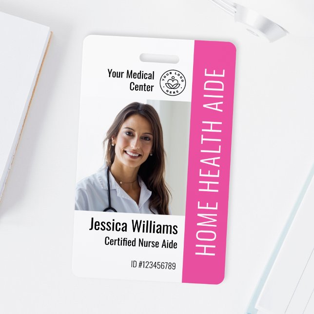 Home Health Aide Certified Nurse Aide Photo ID ID Badge (Creator Uploaded)