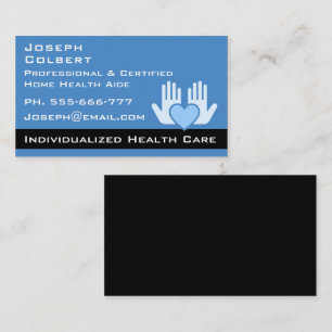 Home Health Aide Nursing Medical Assistant Business Card