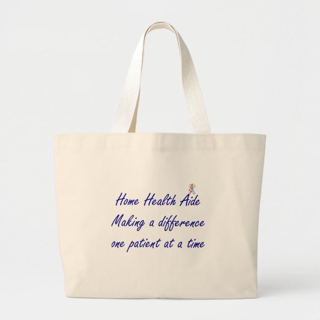 Home Health Aide Tote Bag (Front)