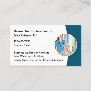 Home Health Medica Nurse Business Card Templates