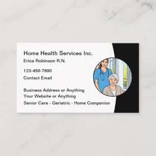 Home Health Medica Nurse Business Card Templates