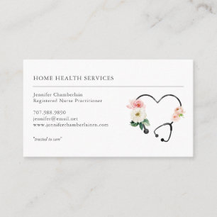 Home Health Nurse  Business Card