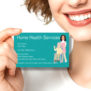 Home Health Nurse Custom Face Business Card